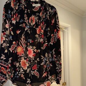 LOFT Multicolor Floral Blouse